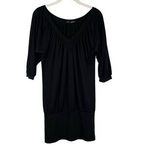 Espresso Women’s Black 3/4 Sleeve Mini Dress